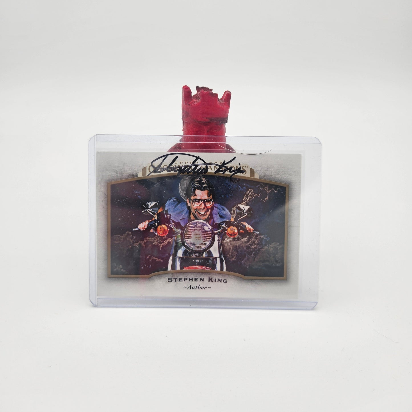 Goodwin Champions "Stephen King" Card - flat signed by King