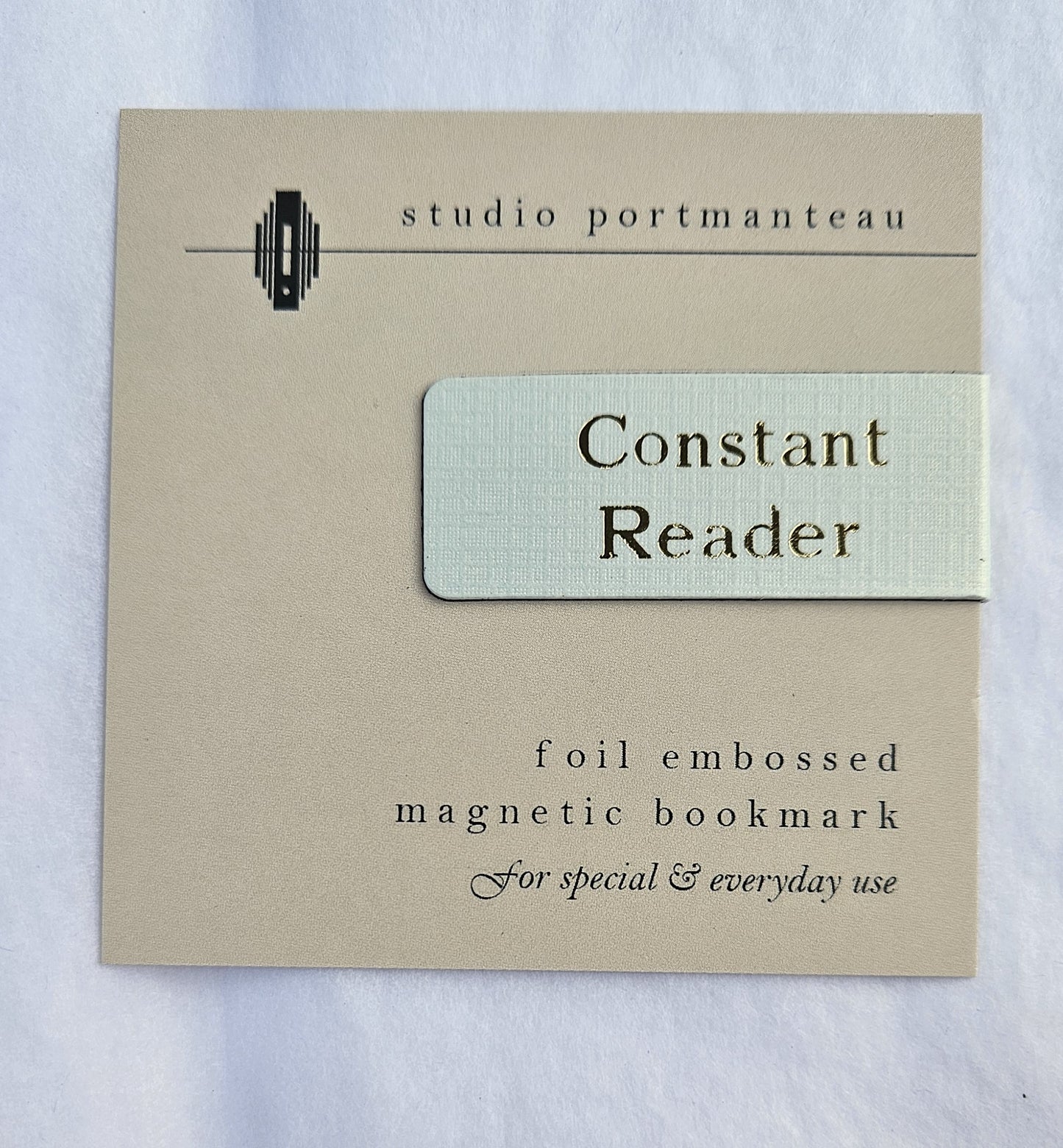 Gold Foil Embossed Magnetic Bookmark