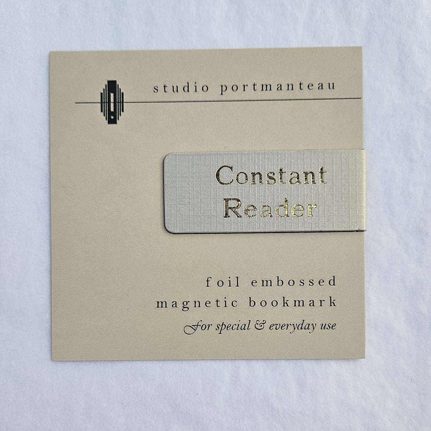 Gold Foil Embossed Magnetic Bookmark