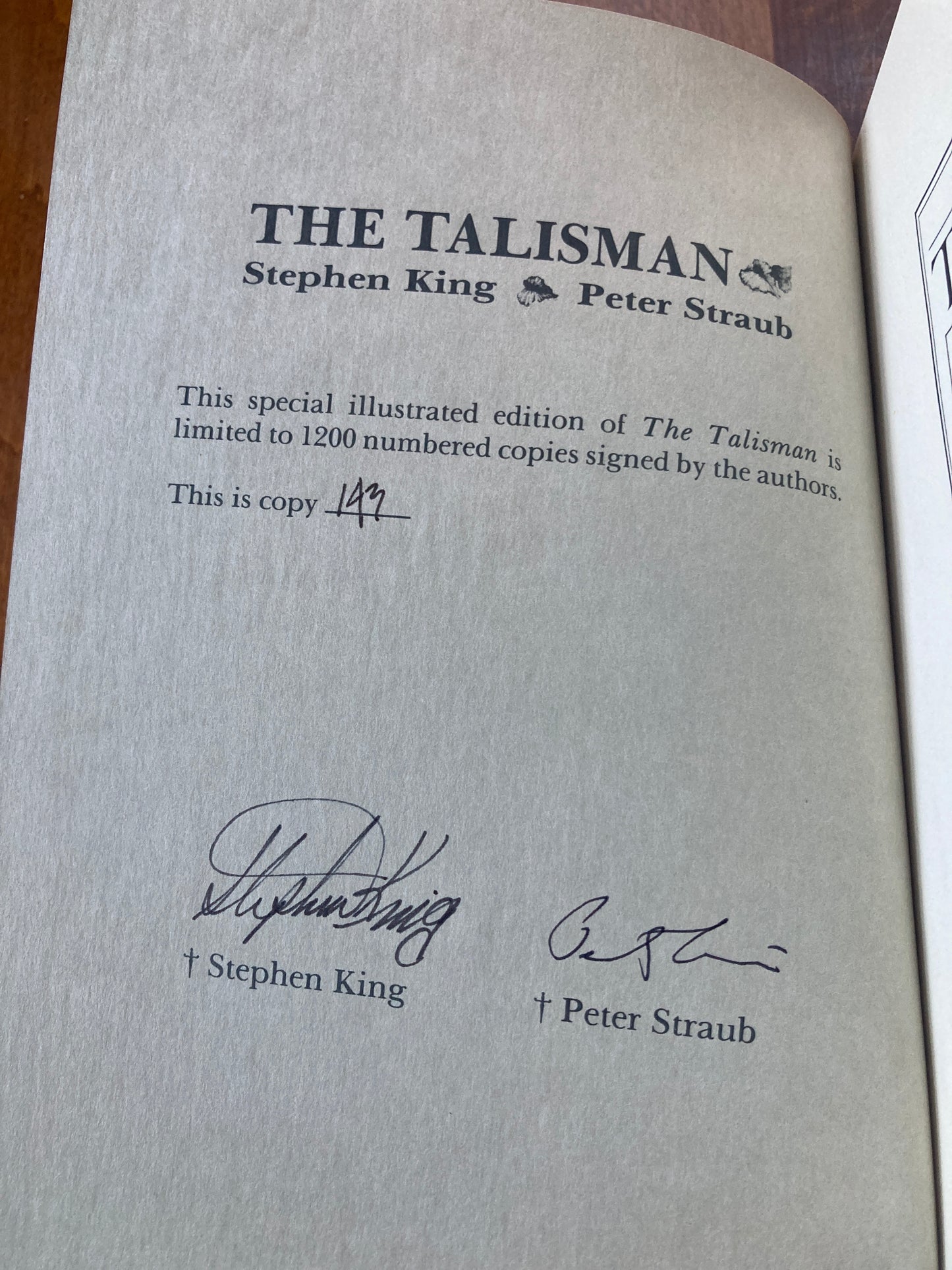 The Talisman - Limited/Signed/Numbered