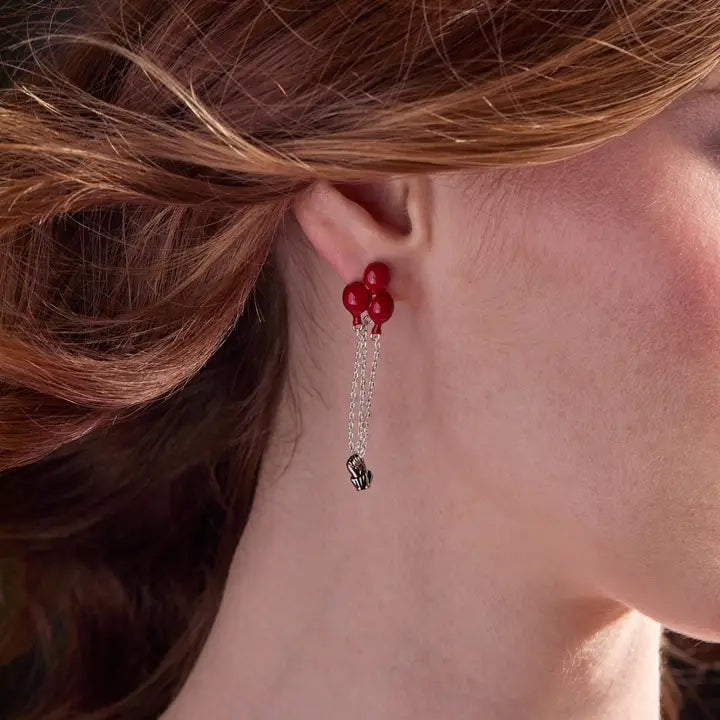 Welcome to Derry:  Red Balloon Statement Earrings
