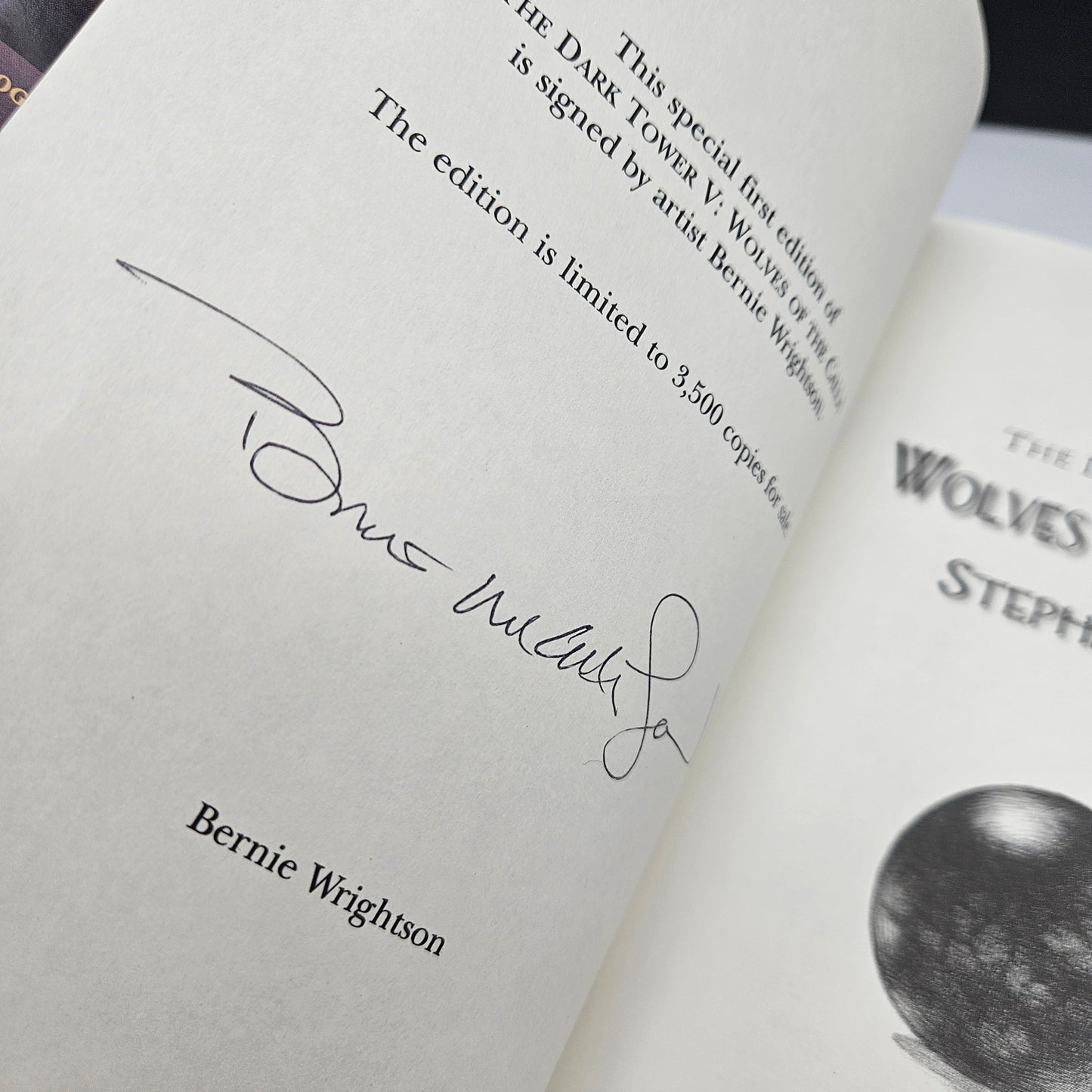 The Dark Tower - Book V: Wolves of the Calla ~ Signed by artist Bernie Wrightson