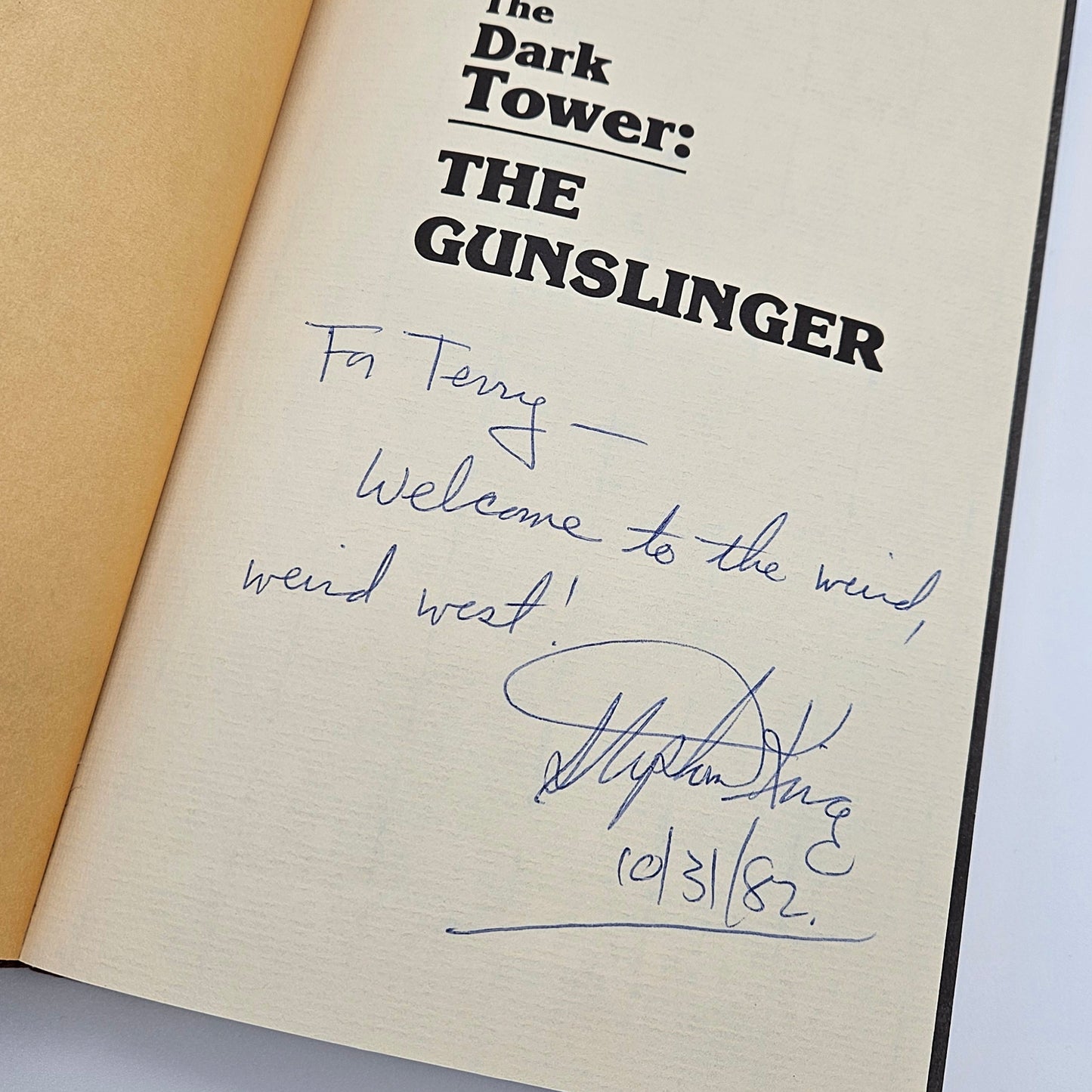 The Dark Tower: The Gunslinger ~ Inscribed and Signed!