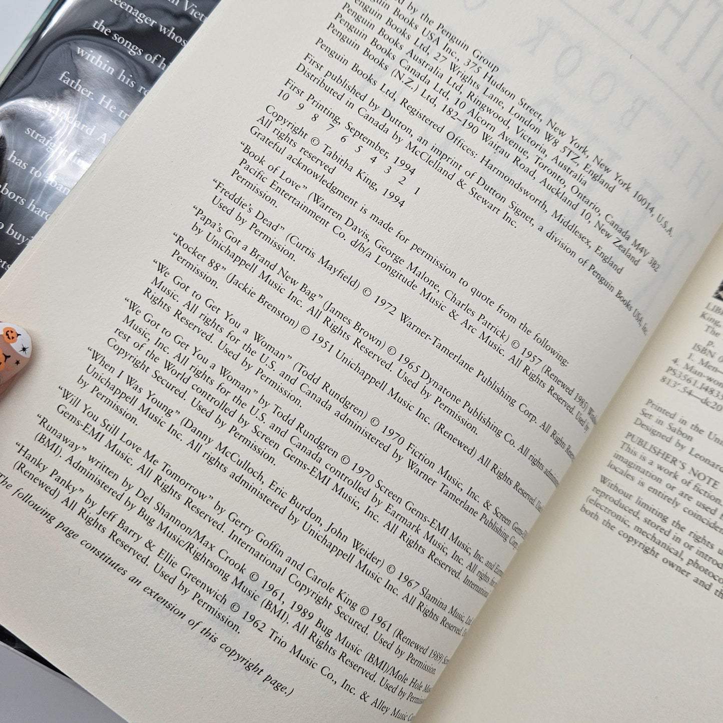 The Book of Reuben ~ Signed by author Tabitha King