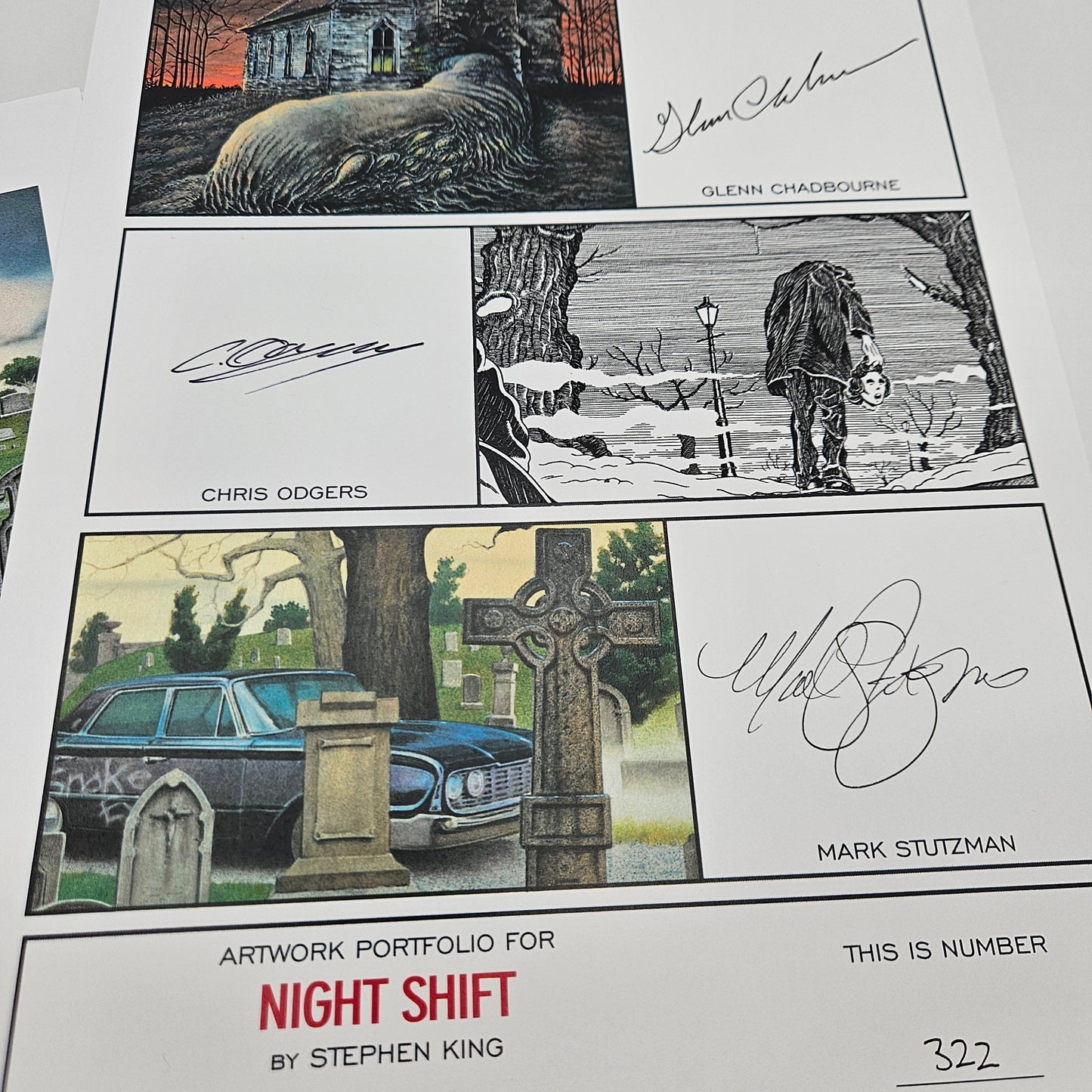 Night Shift Signed / Numbered Limited Edition Artwork Portfolio